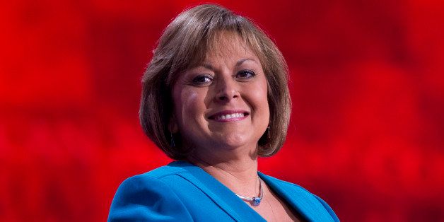 UNITED STATES - AUGUST 29: Gov. Susana Martinez, R-N.M., addresses the Republican National Convention in the Tampa Bay Times Forum on the night Rep. Paul Ryan, R-Wisc., republican vice-presidential nominee, delivered a speech to the crowd. (Photo By Tom Williams/CQ Roll Call)