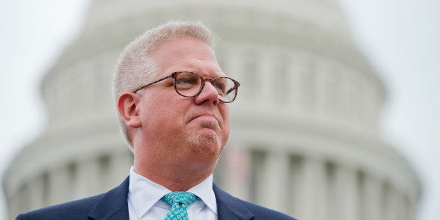 UNITED STATES - JUNE 19: Conservative talk show host Glenn Beck attends a Tea Party Patriots rally on the west front of the Capitol to protest the IRS's targeting of conservative political groups. (Photo By Tom Williams/CQ Roll Call)