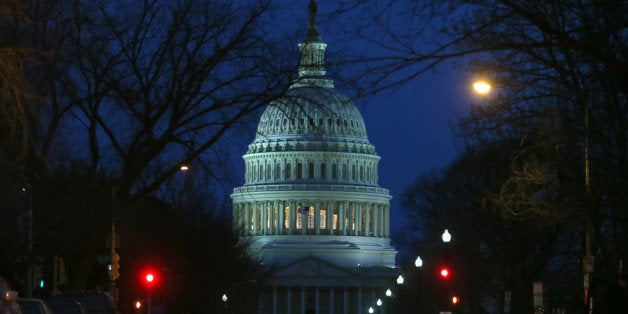 WASHINGTON, DC - JANUARY 28: The U.S. Capitol is shown on the morning of U.S. President Barack Obama's State of the Union address before a joint session of Congress, on January 28, 2014 in Washington, DC. In his fifth State of the Union address, Obama is expected to emphasize on healthcare, economic fairness and new initiatives designed to stimulate the U.S. economy with bipartisan cooperation. (Photo by Mark Wilson/Getty Images)