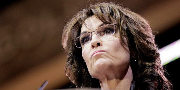 NATIONAL HARBOR, MD - MARCH 08: Conservative pundit, television personality and former vice presidential candidate Sarah Palin speaks during the 41st annual Conservative Political Action Conference at the Gaylord International Hotel and Conference Center on March 8, 2014 in National Harbor, Maryland. The conference, a project of the American Conservative Union, brings together conservatives, polticians, pundits and voters for three days of speeches and workshops. (Photo by T.J. Kirkpatrick/Getty Images)