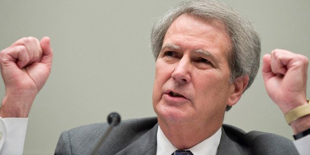 UNITED STATES - JULY 27: Rep. Walter Jones, R-N.C., testifies about his bill, the 'Executive Accountability Act of 2009,' during the Crime, Terrorism, and Homeland Security Subcommittee hearing on Monday, July 27, 2009. (Photo By Bill Clark/Roll Call/Getty Images)