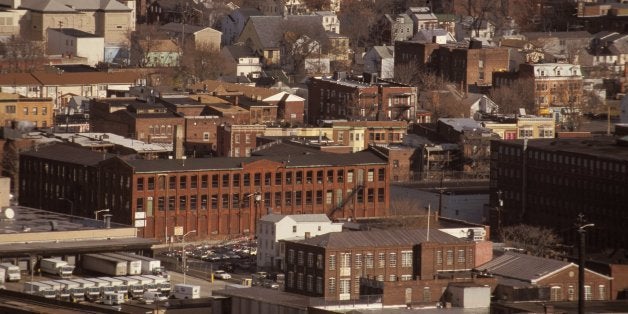 New Jersey, Paterson, Older Factories And Homes In Lower Middle Class Region. (Photo by Jeffrey Greenberg/UIG via Getty Images)