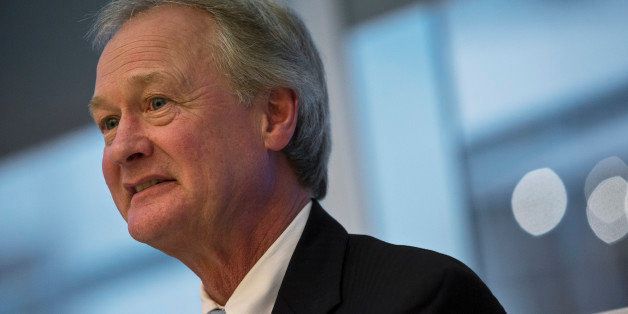 Lincoln Chafee, governor of Rhode Island, speaks during an interview in New York, U.S., on Monday, April 29, 2013. Chafee said he will sign a bill legalizing same sex-marriage as soon as this week, providing an economic boost to the state and a resolution of an issue whose 'time had come.' Photographer: Victor J. Blue/Bloomberg via Getty Images 