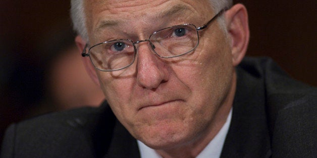 WASHINGTON, DC - April 27: Joe Main, assistant secretary of Labor for mine safety and health, during the Senate Health, Education, Labor and Pensions Committee hearing on mine safety, and safety in other workplaces, in the wake of the disaster at Upper Big Branch mine in Montcoal, W.Va., that killed 29 workers this month. Saying that no one should die for a paycheck, the new head of the Mine Safety and Health Administration asked lawmakers Tuesday for additional authority to go after scofflaw mine owners, even as he vowed tougher enforcement under existing law. (Photo by Scott J. Ferrell/Congressional Quarterly/Getty Images)