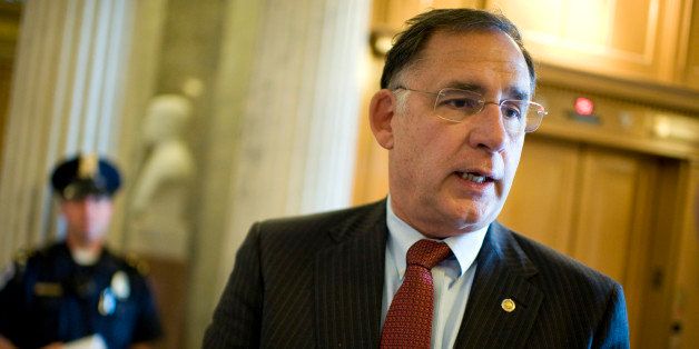 UNITED STATES - JUNE 09: Sen. John Boozman, R-Ark., talks with reporters in the Capitol before a vote. (Photo By Tom Williams/Roll Call)