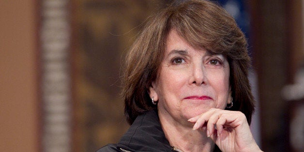 Marjorie Margolies, president of Women's Campaign International, listens during a Clinton Foundation event at Georgetown Univ