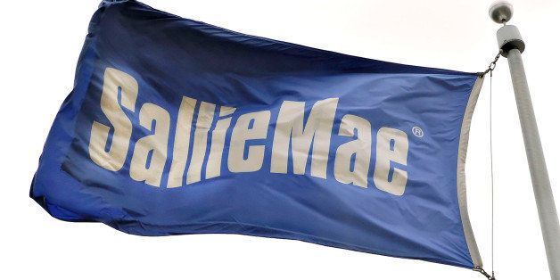 UNITED STATES - APRIL 16: A flag flies outside a Sallie Mae building in Reston, Virginia, a suburb of Washington D.C., Monday, April 16, 2007. SLM Corp., known as Sallie Mae, accepted a $25 billion takeover bid from a group led by J.C. Flowers & Co., taking private the largest U.S. provider of student loans. (Photo by Carol T. Powers/Bloomberg via Getty Images)