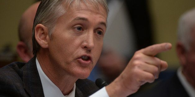 WASHINGTON, DC - MAY 22:Rep. Trey Gowdy(R-SC) grills former Internal Revenue Service Commisioner Douglas Schulman as officials face the House Oversight Committee on May, 22, 2013 in Washington, DC.(Photo by Bill O'Leary/The Washington Post via Getty Images)