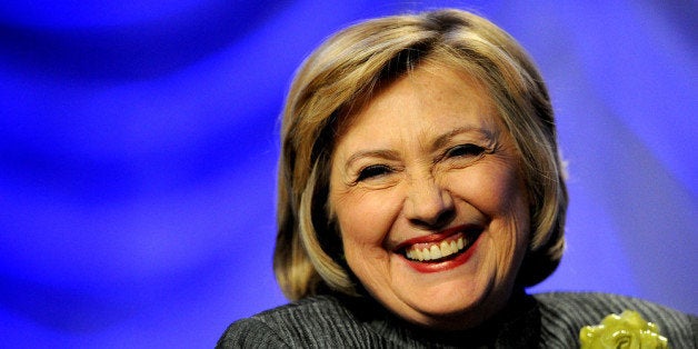 NATIONAL HARBOR, MD - MAY 06: Former Secretary of State Hillary Rodham Clinton delivers remarks during the National Council for Behavioral Health's Annual Conference at the Gaylord National Resort & Convention Center on May 6, 2014 in National Harbor, Maryland. Clinton discussed various topics including mental health and social issues. (Photo by Patrick Smith/Getty Images)