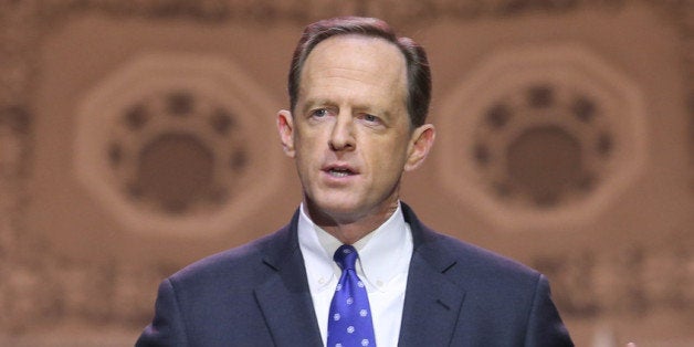 NATIONAL HARBOR, MD - MARCH 06: Sen. Pat Toomey (R-PA) speaks at the CPAC Conference, on March 6, 2014 in National Harbor, Maryland. The American Conservative Union (CPAC) held its 41st annual Conservative Political conference at the Gaylord International Hotel. (Photo by Mark Wilson/Getty Images)