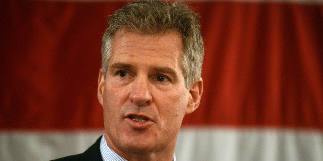 PORTSMOUTH, NH - APRIL 10: Scott Brown formally announces his candidacy for U.S. Senate April 10, 2014 at Sheraton Portsmout