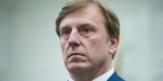 UNITED STATES - MARCH 5: Rep. John Fleming, R-La., during a news conference to introduce the 'Religious Freedom Bill,' which would 'stop the Obama administration's assault on pro-life religious freedom via the HHS (Health and Human Services) mandate' and exempt 'medical professionals who refuse to be involved with the performance of abortions.' (Photo By Douglas Graham/CQ Roll Call)