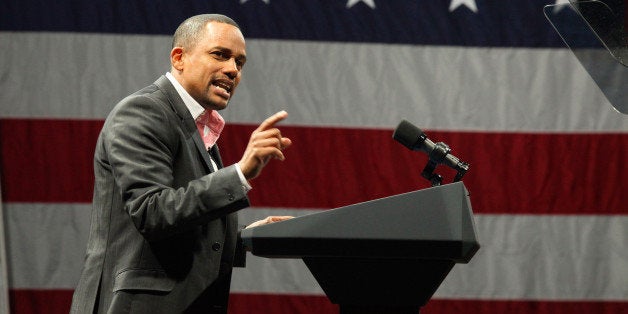 CHICAGO, IL - JANUARY 11: Actor Hill Harper attends the Obama Victory Fund 2012 benefit at the UIC Forum on January 11, 2012 in Chicago, Illinois. (Photo by Barry Brecheisen/FilmMagic)