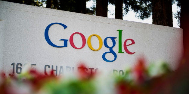 Google Inc. signage is displayed in front of the company's headquarters in Mountain View, California, U.S., on Friday, Sept. 27, 2013. Google is celebrating its 15th anniversary as the company reaches $290 billion market value. Photographer: David Paul Morris/Bloomberg via Getty Images