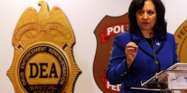 RIO DE JANEIRO, BRAZIL - APRIL 27: (BRAZIL OUT) Michele Leonhart, of US Drug Enforcement Administration, attends the International Drug Enforcement Conference, organized by DEA and Brazilian Federal Police, at Windsor Hotel on April 27, 2010 in Rio de Janeiro, Brazil. (Photo by Gabriel de Paiva/Globo via Getty Images)