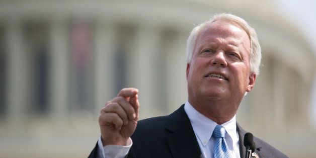 WASHINGTON, DC - SEPTEMBER 10: U.S. Rep. Paul Broun (R-GA) speaks during the 'Exempt America from Obamacare' rally, on Capitol Hill, September 10, 2013 in Washington, DC. Some conservative lawmakers are making a push to try to defund the health care law as part of the debates over the budget and funding the federal government. (Photo by Drew Angerer/Getty Images)