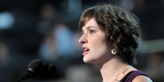Georgetown Law School Graduate Sandra Fluke speaks at the Time Warner Cable Arena in Charlotte, North Carolina, on September 5, 2012 on the second day of the Democratic National Convention (DNC). The DNC is expected to nominate US President Barack Obama to run for a second term as president on September 6th. AFP PHOTO / Mladen ANTONOV (Photo credit should read MLADEN ANTONOV/AFP/GettyImages)