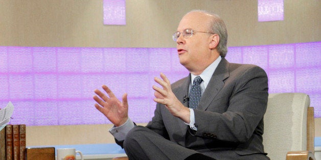 TODAY -- Pictured: (l-r) Matt Lauer and Karl Rove appear on NBC News' 'Today' show (Photo by Peter Kramer/NBC/NBCU Photo Bank via Getty Images)