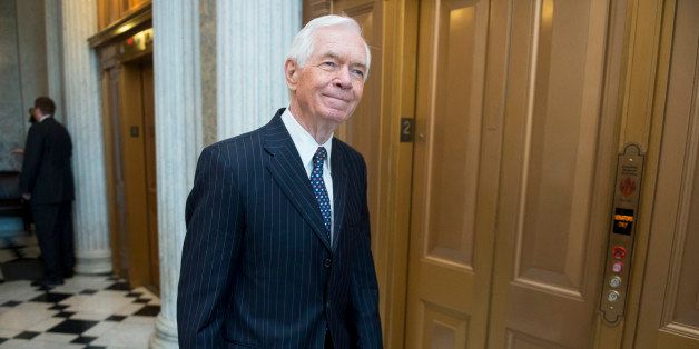 UNITED STATES - JULY 10: Sen. Thad Cochran, R-Miss., arrives for the Senate Republicans' policy lunch in the Capitol on Tuesday, July 10, 2012. (Photo By Bill Clark/CQ Roll Call)