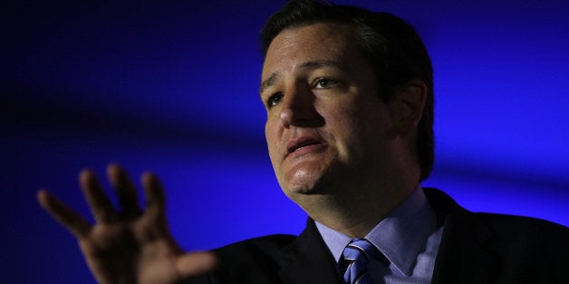 NEW ORLEANS, LA - MAY 31: U.S. Senator Ted Cruz (R-TX) speaks during the final day of the 2014 Republican Leadership Conference on May 31, 2014 in New Orleans, Louisiana. Leaders of the Republican Party spoke at the 2014 Republican Leadership Conference which hosted 1,500 delegates from across the country. (Photo by Justin Sullivan/Getty Images)