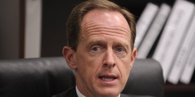 U.S. Senator Pat Toomey (R-PA), seen May 28, 2013 in State College, Penn., is carving out a reputation as a steady-as-he-goes