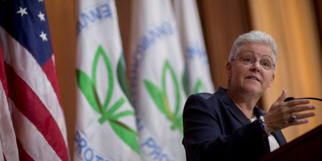 Gina McCarthy, administrator of the U.S. Environmental Protection Agency (EPA), speaks during a news conference in Washington, D.C., U.S., on Monday, June 2, 2014. President Barack Obama is proposing cuts in greenhouse-gas emissions from the nation's power plants by an average of 30 percent from 2005 levels, a key part of his plan to fight climate change that also carries political risks. The proposal, issued today by the EPA, represents the boldest steps the U.S. has taken to fight global warming. Photographer: Andrew Harrer/Bloomberg via Getty Images