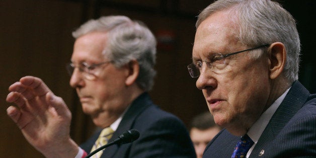 WASHINGTON, DC - JUNE 03: (EDITORS NOTE; THIS IMAGE WAS CREATED USING A VARIABLE FOCAL PLANE LENS) Senate Majority Leader Ha