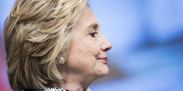Former Secretary of State Hillary Clinton waits to speak at the World Bank May 14, 2014 in Washington, DC. Former Secretary o