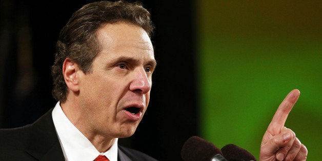 ALBANY, NY - JANUARY 08: New York State Governor Andrew Cuomo gives his fourth State of the State address on January 8, 2014