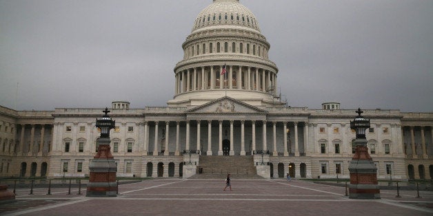 WASHINGTON, DC - JUNE 11: The U.S. Capitol is shown on the morning of June 11, 2014 in Washington, DC. Yesterday House Majority Leader Eric Cantor (R-VA) lost his Virginia primary to Tea Party challenger Dave Brat. (Photo by Mark Wilson/Getty Images)