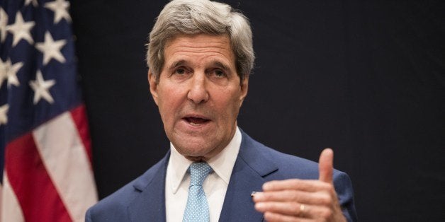 US Secretary of State John Kerry speaks during a joint press conference June 22, 2014 in Cairo, Egypt. US Secretary of State