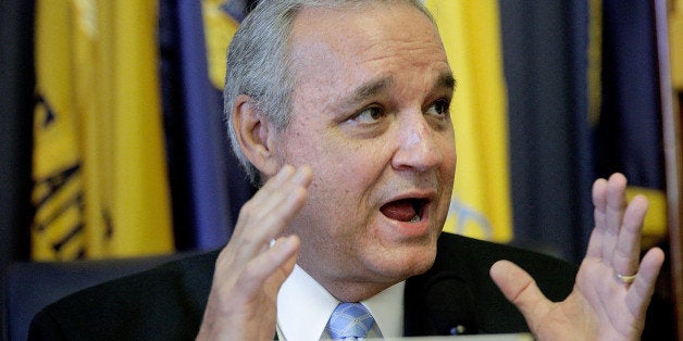 WASHINGTON, DC - MAY 22: Rep. Jeff Miller (FL-R), chair of the House Veterans' Affairs Committee, makes an opening statement as the full committee meets to consider issuing subpoenas to compel the testimony of VA officials regarding the destruction of a wait list for the Phoenix VA Health Care System on May 22, 2014 in Washington, DC. The House recently passed legislation intended to increase accountability within the VA after allegations that Arizona VA officials falsified data to meet objectives and that some veterans had died awaiting care. (Photo by T.J. Kirkpatrick/Getty Images)