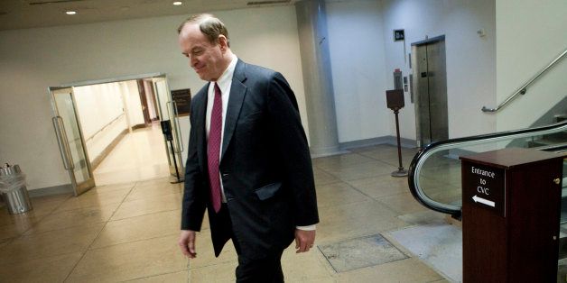 WASHINGTON - APRIL 26: U.S. Sen. Richard Shelby (R-AL) walks on Capitol Hill after a vote April 26, 2010 in Washington, DC. Senate Democrats failed in an effort to bring legislation to tighten regulation of the financial system to the floor for debate in a 57-41 vote this evening, unable to muster the 60 votes needed to overcome the threat of a Republican fillibuster. (Photo by Brendan Smialowski/Getty Images)