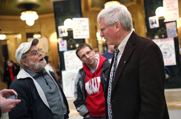 Grothman, who is taking on Rep. Tom Petri (R-Wis.) in the state's 6th District, has advocated for a number of <a href="https: