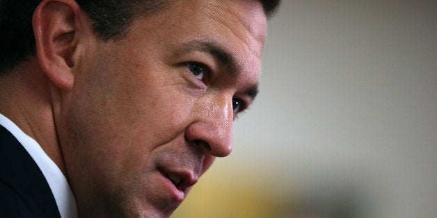 ELLISVILLE, MS - JUNE 24: Republican candidate for U.S. Senate Mississippi State Sen. Chris McDaniel talks with members of the media after casting his ballot at the George Harrison Building on June 24, 2014 in Ellisville, Mississippi. Tea Party-backed republican candidate for U.S. Senate, Mississippi State Sen Chris McDaniel is battling against incumbent U.S. Sen Thad Cochran (R-MS) in a tight race. (Photo by Justin Sullivan/Getty Images)