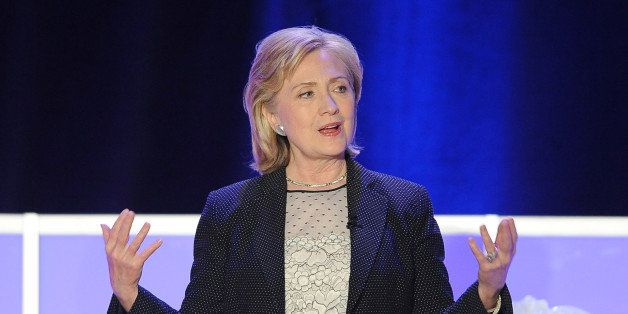 CENTURY CITY, CA - JUNE 19: Former Secretary of State Hillary Rodham Clinton is honored at Public Counsel's William O. Douglas Dinner at the Hyatt Regency Century Plaza on June 19, 2014 in Century City, California. (Photo by Angela Weiss/Getty Images)