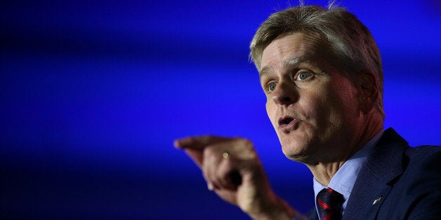 NEW ORLEANS, LA - MAY 31: Bill Cassidy, republican candidate in 2014 for U.S. Senator from Louisiana, speaks during the final day of the 2014 Republican Leadership Conference on May 31, 2014 in New Orleans, Louisiana. Some of the biggest names in the Republican Party made appearances at the 2014 Republican Leadership Conference, which hosts 1,500 delegates from across the country through May 31. (Photo by Justin Sullivan/Getty Images)