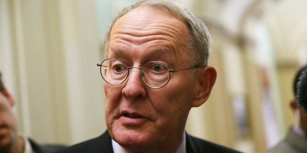 WASHINGTON, DC - OCTOBER 11: U.S. Sen. Lamar Alexander (R-TN) speaks to members of the media at the Capitol October 11, 2013 on Capitol Hill in Washington, DC. On the 11th day of a U.S. Government shutdown, President Barack Obama spoke with Speaker Boehner on the phone and they agreed that they should keep talking. (Photo by Alex Wong/Getty Images)