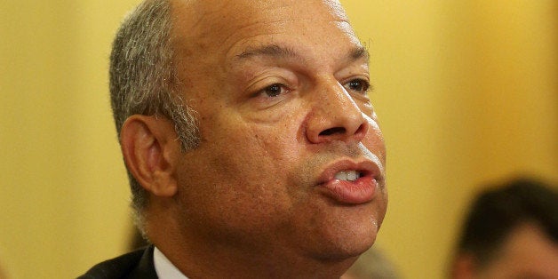 WASHINGTON, DC - JUNE 24: Homeland Security Secretary Jeh Johnson appears before a House Homeland Security Committee on Capi