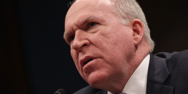 WASHINGTON, DC - FEBRUARY 04: Central Intelligence Agency Director John Brennan testifies during a hearing before the House (Select) Intelligence Committee February 4, 2014 on Capitol Hill in Washington, DC. The committee held a hearing to examine threats to the U.S. from all around the world. (Photo by Alex Wong/Getty Images)