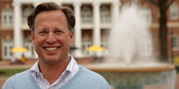 ASHLAND, VA - APRIL 26: College economics professor and Republican candidate for Congress David Brat poses on the campus of