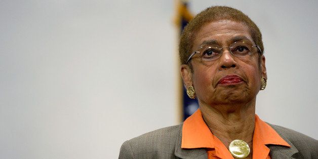 WASHINGTON, DC - SEPTEMBER 16: Delegate to the U.S. House of Representatives Eleanor Holmes Norton (D-DC) listens during an evening news briefing at a DC government building not far away from the Washington Navy Yard on September 16, 2013 in Washington, DC. At least 12 people were killed in a morning shooting rampage at the Navy Yard, according to published reports. The gunman was killed as well, according to the reports. (Photo by Patrick McDermott/Getty Images)