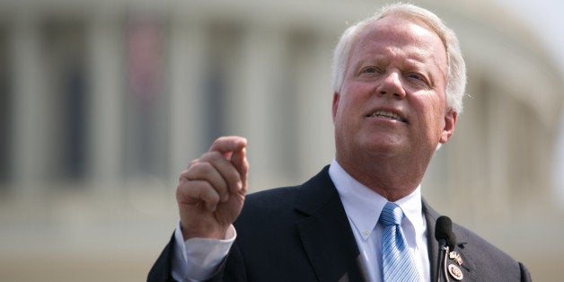 WASHINGTON, DC - SEPTEMBER 10: U.S. Rep. Paul Broun (R-GA) speaks during the 'Exempt America from Obamacare' rally, on Capitol Hill, September 10, 2013 in Washington, DC. Some conservative lawmakers are making a push to try to defund the health care law as part of the debates over the budget and funding the federal government. (Photo by Drew Angerer/Getty Images)