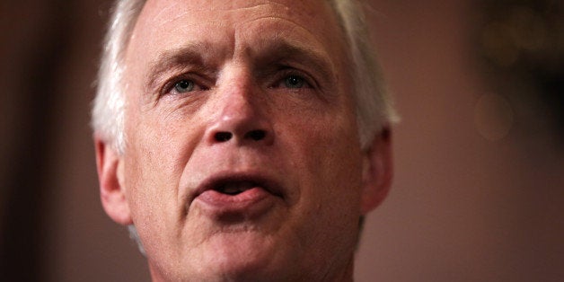WASHINGTON, DC - JANUARY 06: U.S. Sen. Ron Johnson (R-WI) speaks during a news conference January 6, 2014 on Capitol Hill in