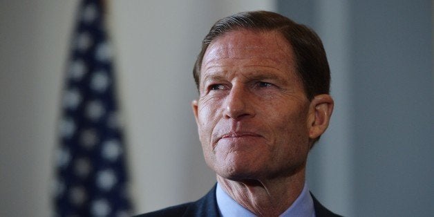 Senator Richard Blumenthal, D-T, is seen before the start of a press conference calling for the creation of an independent military justice system for deal with sexual harassment and assault in the military, in the Russell Senate Office Building on Capitol Hill in Washington, DC on February 6, 2014. AFP PHOTO/Mandel NGAN (Photo credit should read MANDEL NGAN/AFP/Getty Images)