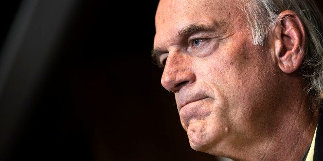 Former pro wrestler Jesse Ventura pauses while speaking about his book 'They Killed Our President' October 4, 2013 in Washington, DC. Ventura, who is considering a long-shot independent run for the White House, said he would immediately clear the intelligence leakers Chelsea Manning and Edward Snowden if elected. Ventura, who served as governor of Minnesota from 1999 to 2003 and is an avid proponent of conspiracy theories, said it was 'wonderful' for individuals within government to expose abuses. Ventura's book 'They Killed Our President,' alleges that the 1963 Kennedy assassination was a conspiracy in reaction to his efforts to reduce war. AFP PHOTO/Brendan SMIALOWSKI (Photo credit should read BRENDAN SMIALOWSKI/AFP/Getty Images)