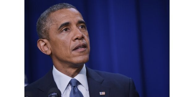 US President Barack Obama speaks during a signing ceremony for H.R. 803, the Workforce Innovation and Opportunity Act, on July 22, 2014 in the South Court Auditorium of the Eisenhower Executive Office Building, next to the White House in Washington, DC. AFP PHOTO/Mandel NGAN (Photo credit should read MANDEL NGAN/AFP/Getty Images)