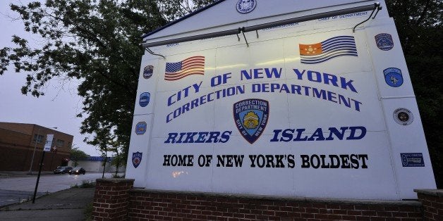 A sign of Rikers Island, where IMF head Dominique Strauss-Kahn will be held, is pictured in Queens, New York on May 16, 2011. A New York judge denied IMF chief Dominique Strauss-Kahn bail on Monday, despite an offer from his defense team to put up $1 million in cash and surrender all his travel documents. The judge ordered the IMF chief detained, two days after he was pulled off a plane and accused of trying to rape a Manhattan hotel chambermaid. AFP PHOTO/Jewel Samad (Photo credit should read JEWEL SAMAD/AFP/Getty Images)