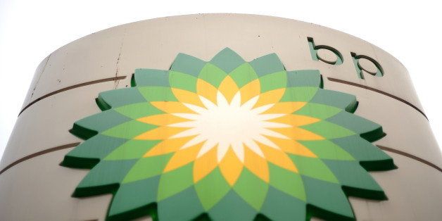 The BP logo is pictured at a petrol station in central London, on February 1, 2011. BP on Tuesday posted its first annual loss in almost two decades as a result of last year's devastating Gulf of Mexico oil spill, and raised the estimate of costs from the disaster to $40.9 billion. The company said it made a loss of $4.9 billion (3.6 billion euros) last year, which was the first shortfall since 1992 and followed the worst environmental catastrophe in US history. AFP PHOTO/Ben Stansall (Photo credit should read BEN STANSALL/AFP/Getty Images)