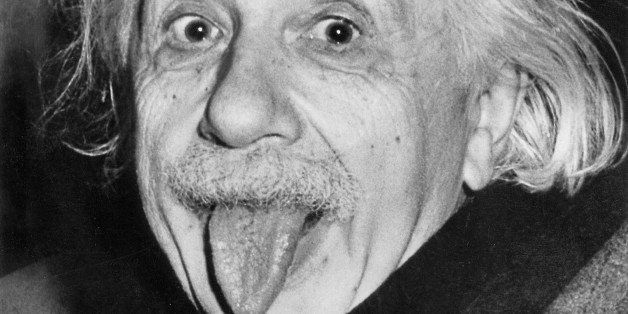 UNSPECIFIED : Albert Einstein (1879-1955) american physicist (german born) sticking his tongue out, the picture was taken on march 14, 1951 and distributed for his 72nd birthday (Photo by Apic/Getty Images)
